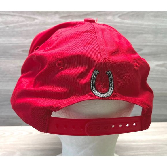 Seefried Ranch Snapback Hat Houston ID Cowboy Rodeo Red Roping Cap - Picture 4 of 8